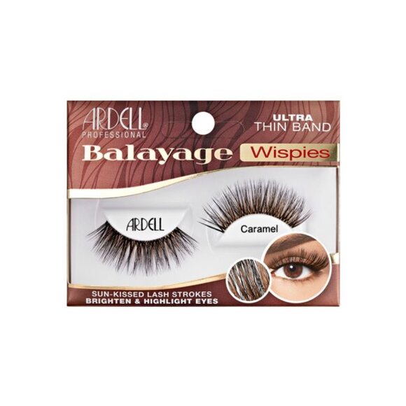 Ardell Lashes Balayage Wispies Set - Ultra Thin Band | Mocha & Caramel | NEW - Picture 4 of 5